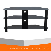 3 Tier Glass TV Table с готовой алюминиевой трубкой Mate